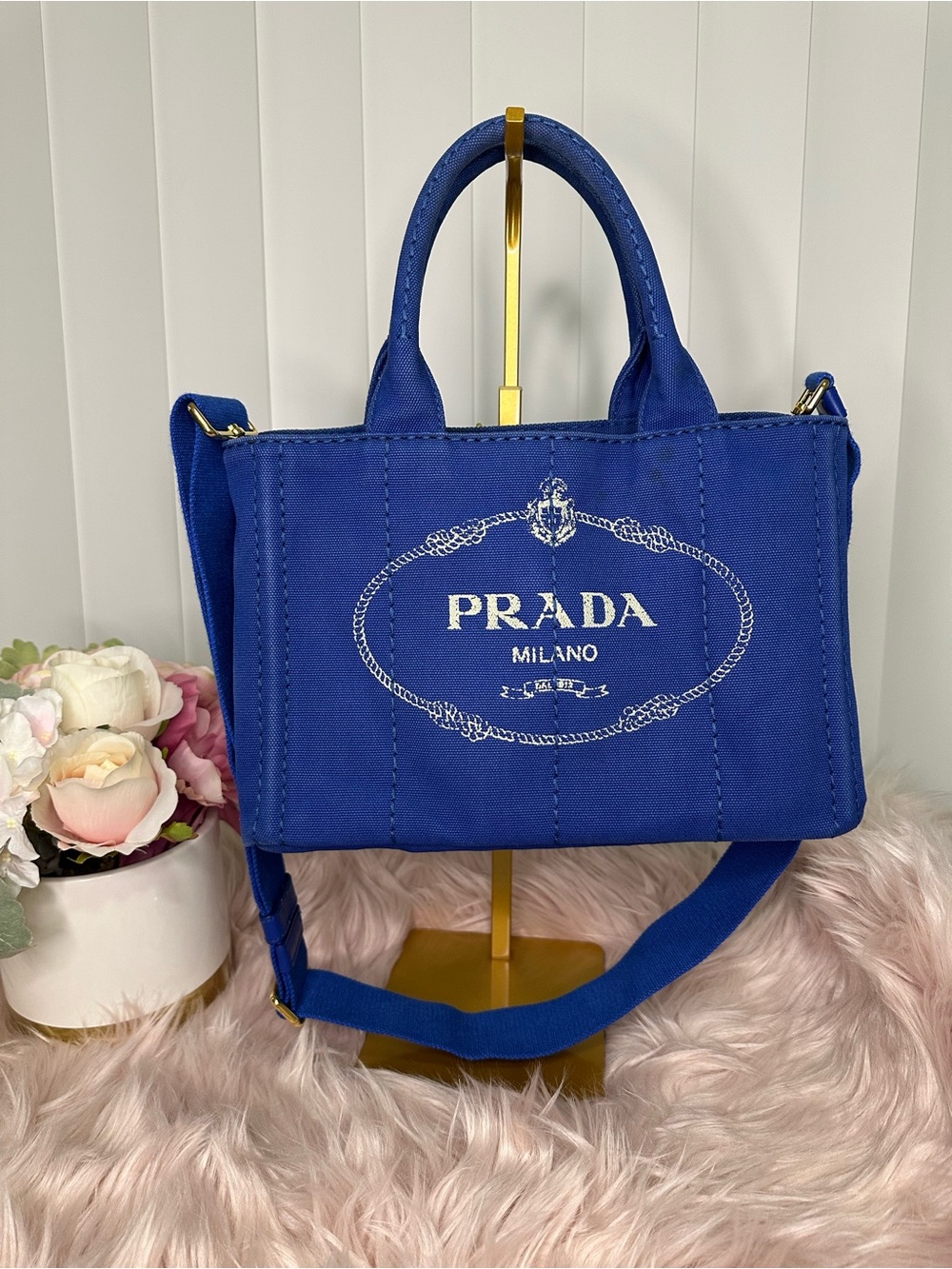 Prada Canapa Tote Bag with COA